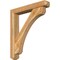 Ekena Millwork Legacy Craftsman Rough Sawn Bracket w/ Offset Brace, Western Red Cedar, 6"W x 36"D x 40"H BKT0604X36X40LEC04RWR - alternate 1